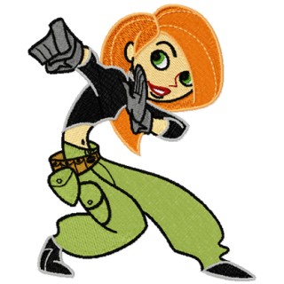 Kim Possible Attack embroidery design - Embroidery Design