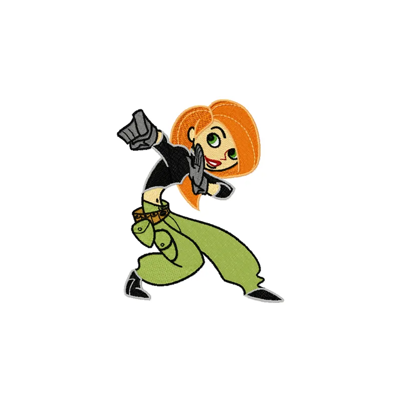 Kim Possible Attack embroidery design - Embroidery Design