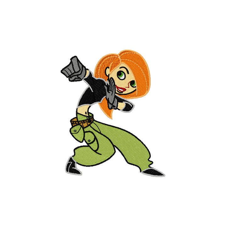 Kim Possible Attack embroidery design - Embroidery Design