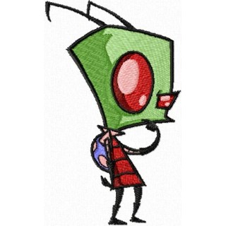 Invader Zim embroidery design - Embroidery Design