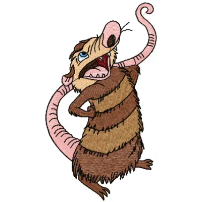 Crash Possum embroidery design - Embroidery Design