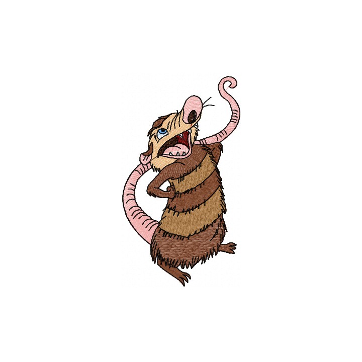 Crash Possum embroidery design - Embroidery Design