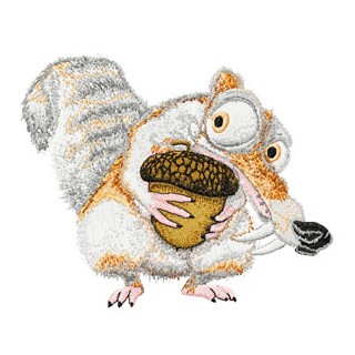 Scrat big embroidery design - Embroidery Design