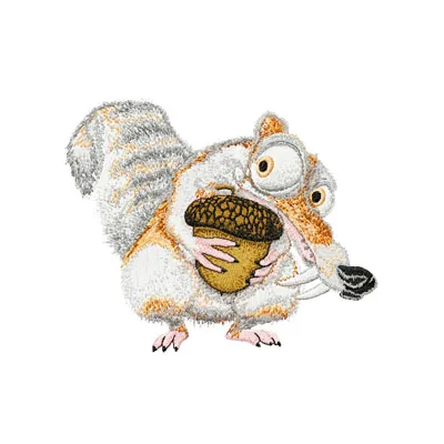 Scrat big embroidery design - Embroidery Design