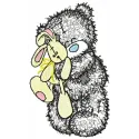 Teddy Bear with toy applique embroidery design - Embroidery Design