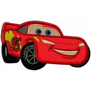 Lightning McQueen applique embroidery design - Embroidery Design