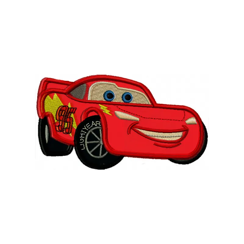 Lightning McQueen Applique Stitching Pattern for Racing Fans