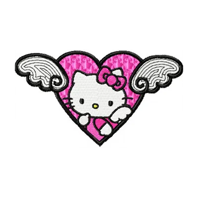 Hello Kitty Angel Wings Stitching Pattern