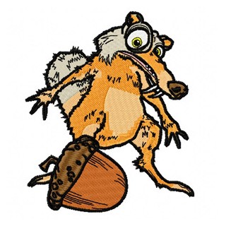 Scrat embroidery design - Embroidery Design