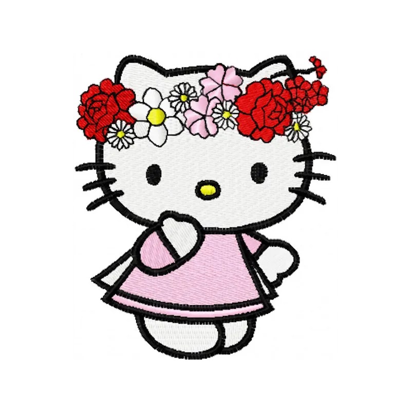 Kitten Spring Stitching Pattern | Adorable Seasonal Design