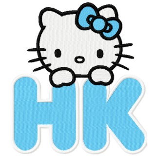 HK New Hello Kitty Label embroidery design - Embroidery Design