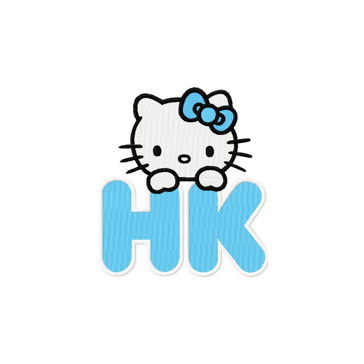 HK New Hello Kitty Label embroidery design - Embroidery Design