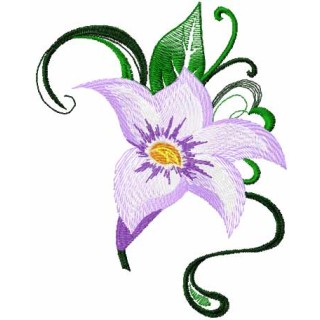 Lily 11 embroidery design - Embroidery Design