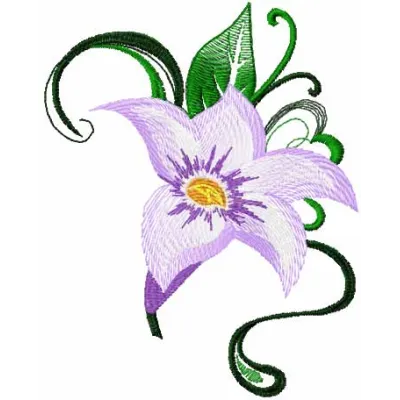 Lily 11 embroidery design - Embroidery Design