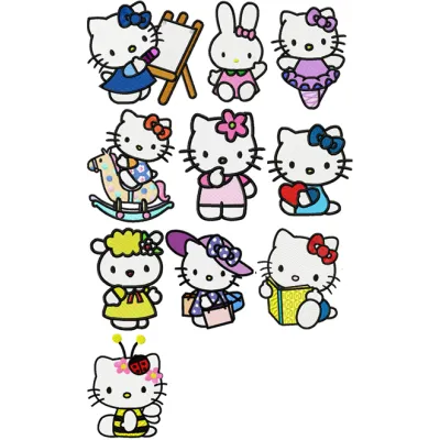 Hello Kitty Pack 2 - 20 Stitching Files for Crafters