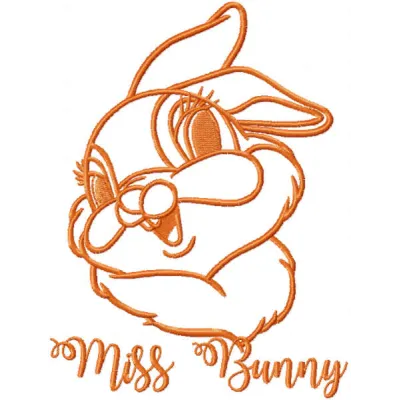 Charming Miss Bunny Stitching Pattern for Woodland Projects