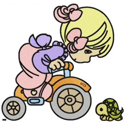 Nice Meeting Baby Embroidery Design - Precious Moments