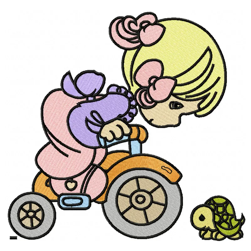 Nice Meeting Baby Embroidery Design - Precious Moments