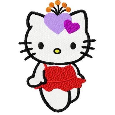 Hello Kitty Night Party Stitching Pattern for Crafters