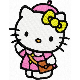 Hello Kitty Weekend Style embroidery design - Embroidery Design