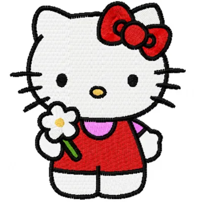 Hello Kitty Good Day Stitching Pattern for Kids & Crafters