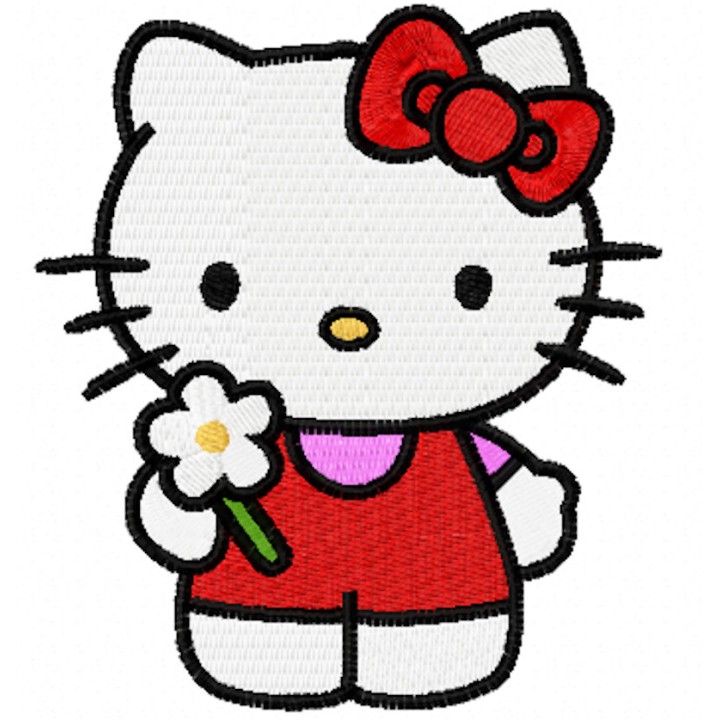 Hello Kitty Good Day embroidery design - Embroidery Design