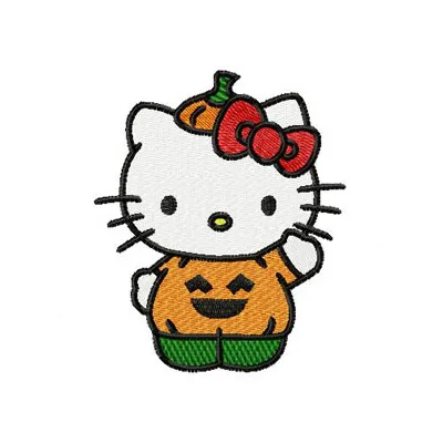 Hello Kitty Halloween Stitching Pattern | Two Sizes