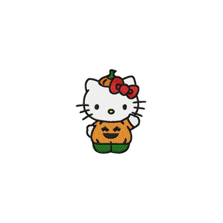 Hello Kitty Halloween embroidery design - Embroidery Design