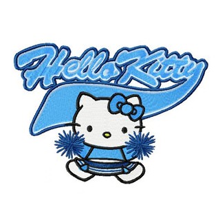 Hello Kitty Cheerleading embroidery design - Embroidery Design