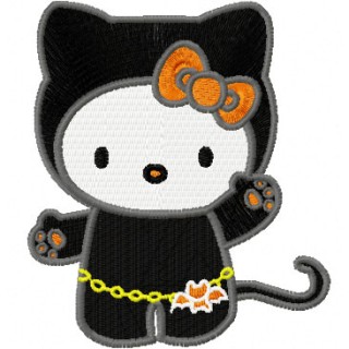 Hello Kitty Halloween 2 embroidery design - Embroidery Design