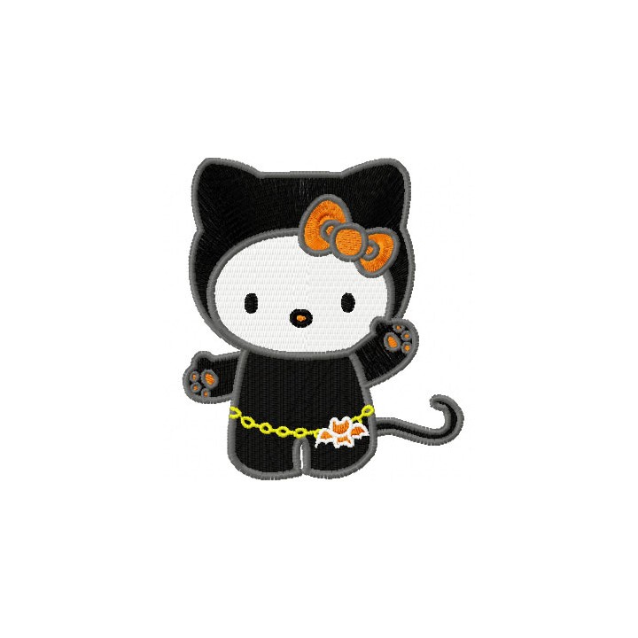 Hello Kitty Halloween 2 embroidery design - Embroidery Design