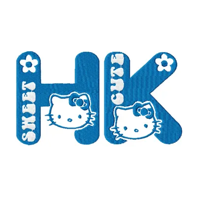 Sweet Hello Kitty Stitching Pattern | 4 Sizes
