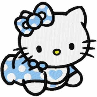 Hello Kitty Baby embroidery design - Embroidery Design