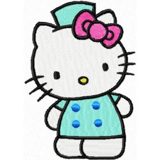 Hello Kitty Welcome!  embroidery design - Embroidery Design