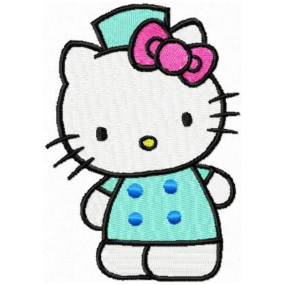Hello Kitty Welcome Stitching Pattern for Crafters