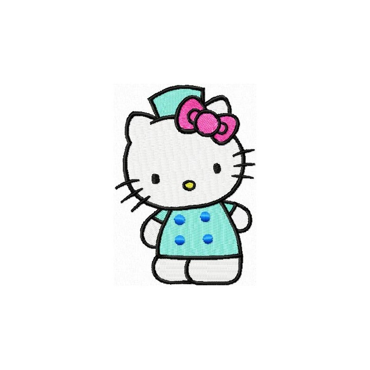 Hello Kitty Welcome!  embroidery design - Embroidery Design
