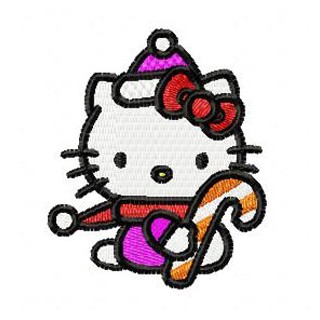 Hello Kitty Christmas 1 embroidery design - Embroidery Design