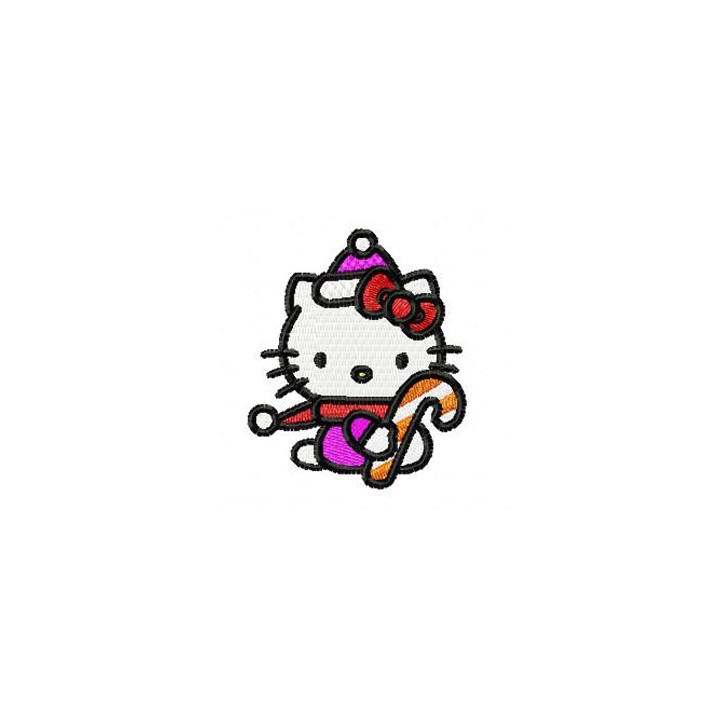 Hello Kitty Christmas 1 embroidery design - Embroidery Design