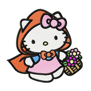 Hello Kitty Happy Birthday embroidery design - Embroidery Design