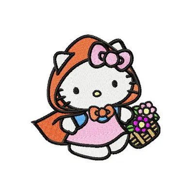 Hello Kitty Birthday Stitching Pattern - Instant Download