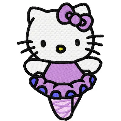 Hello Kitty Ballerina Stitching Pattern for Kids