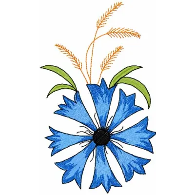 Сornflower embroidery design - Embroidery Design