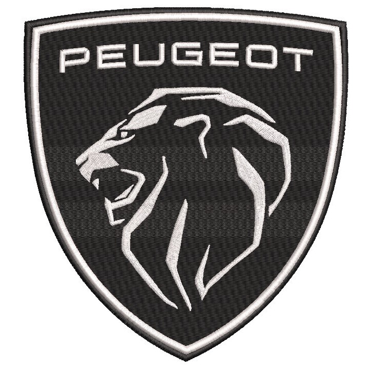 Peugeot shield logo embroidery design - Embroidery Design