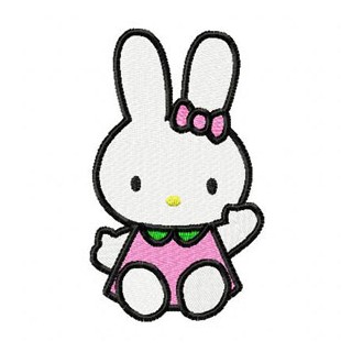 Hello Kitty Bunny embroidery design - Embroidery Design
