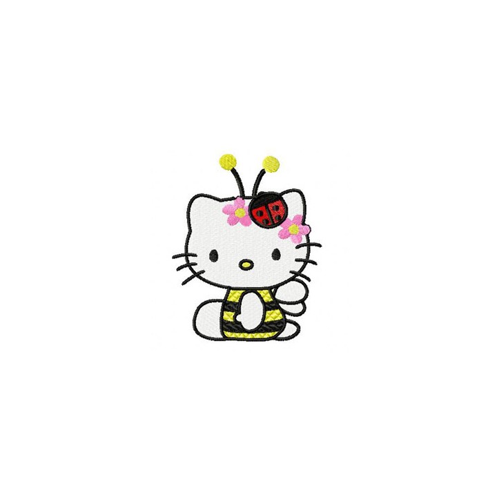 Hello Kitty Bee embroidery design - Embroidery Design