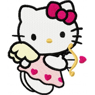 Hello Kitty Cupid embroidery design - Embroidery Design