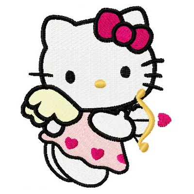 Hello Kitty Cupid Stitching Pattern | Instant Download