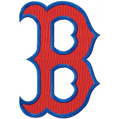 Boston Red Sox Secondary Logo Stitching Pattern