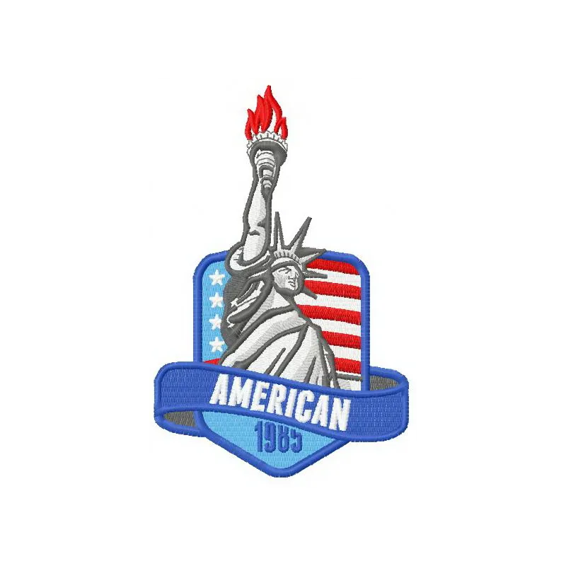 American Liberty 3 embroidery design featuring patriotic motifs for Independence Day stitching