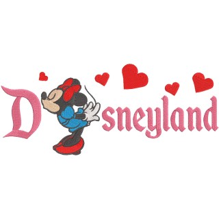 Disneyland Minnie embroidery design - Embroidery Design